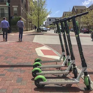 Columbus, Ohio, e-scooter share. Photo: Gary Howe