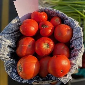 Tomatoes at farmers market