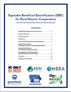 Equitable Beneficial Electrification Rural Co-ops cover